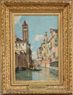 Carl Skånberg - Canal scene from Rio di San Barnaba, Venice