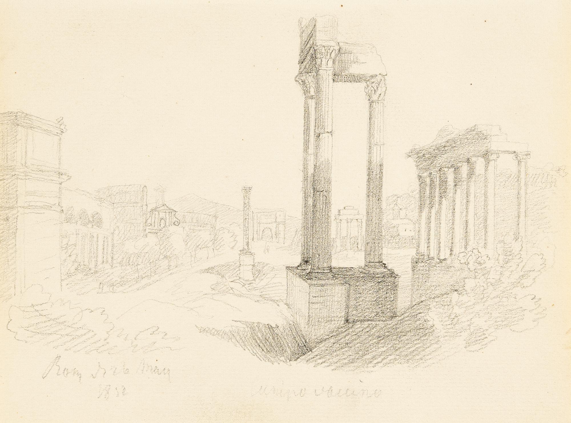 Carl Spitzweg - Blick über das Forum Romanum auf das Kolosseum