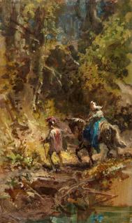 Carl Spitzweg - Flucht der Heiligen Maria