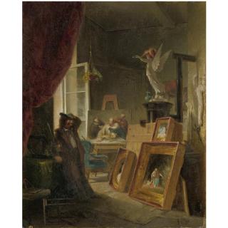 Carl Spitzweg - German Der Historienmaler (The History Painter)