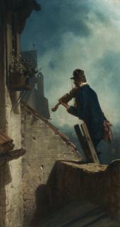 Carl Spitzweg - German ständchen (The Serenade)