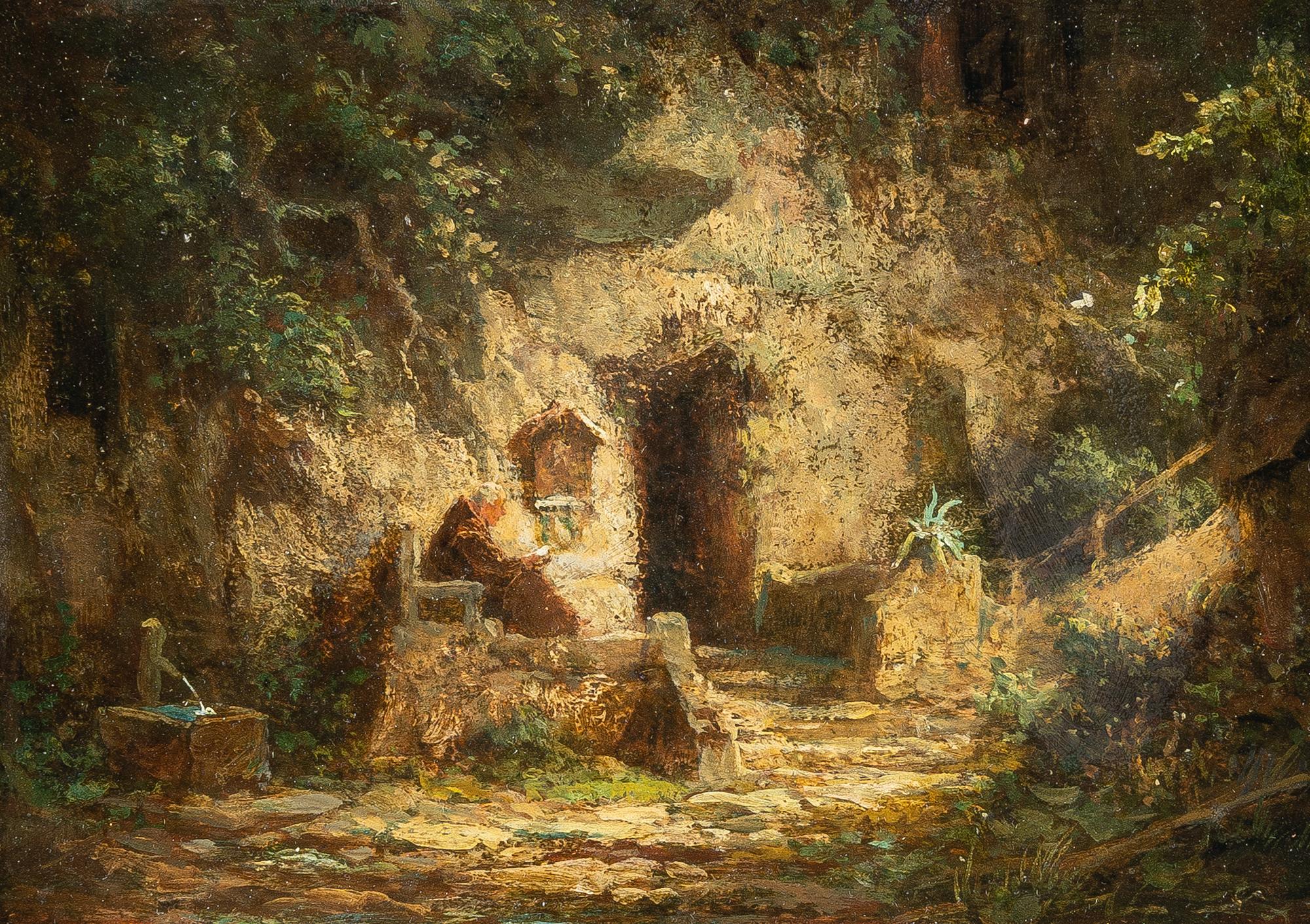 Carl Spitzweg - Lesender Mönch