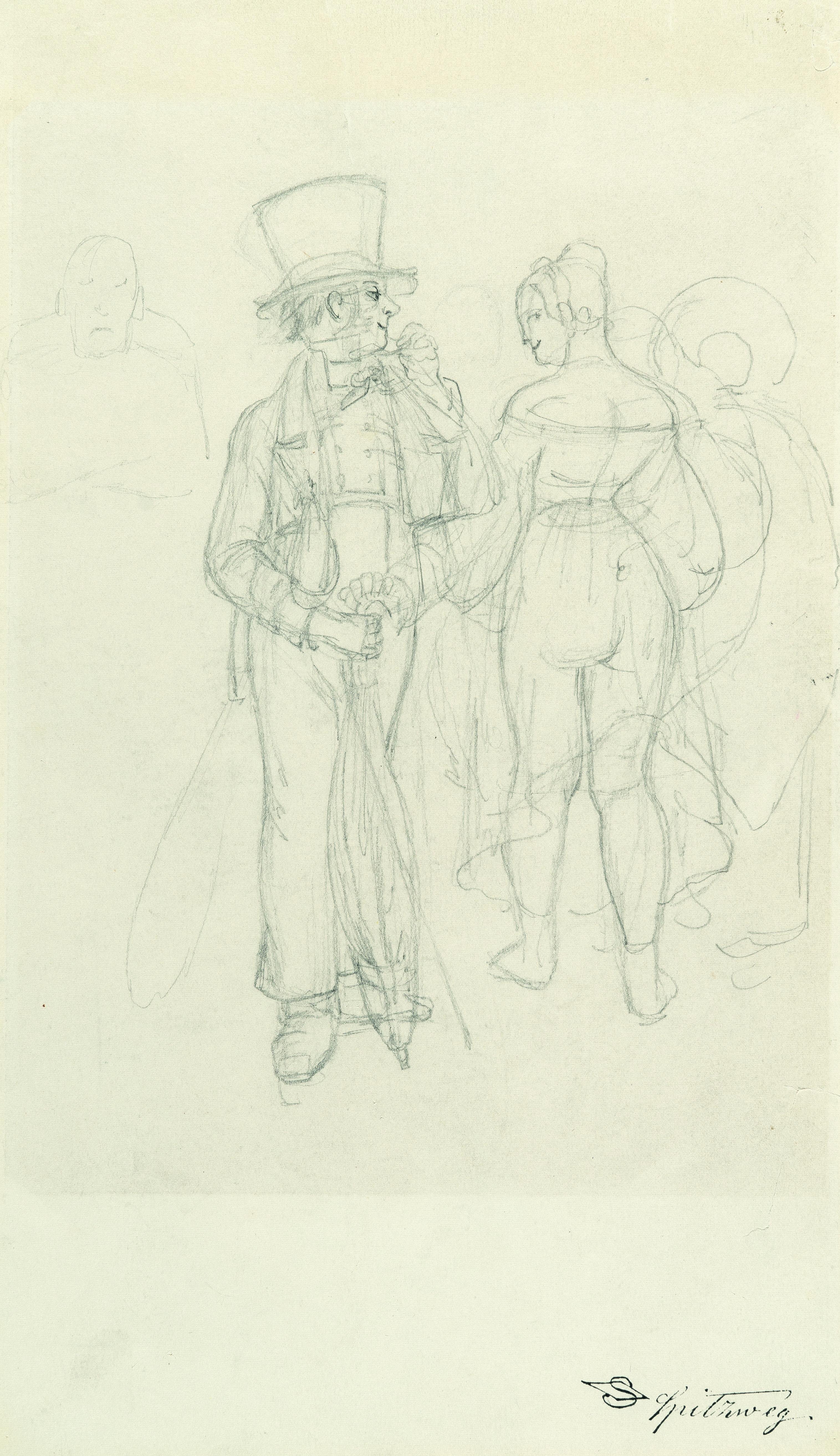 Carl Spitzweg - Verführerische Blicke