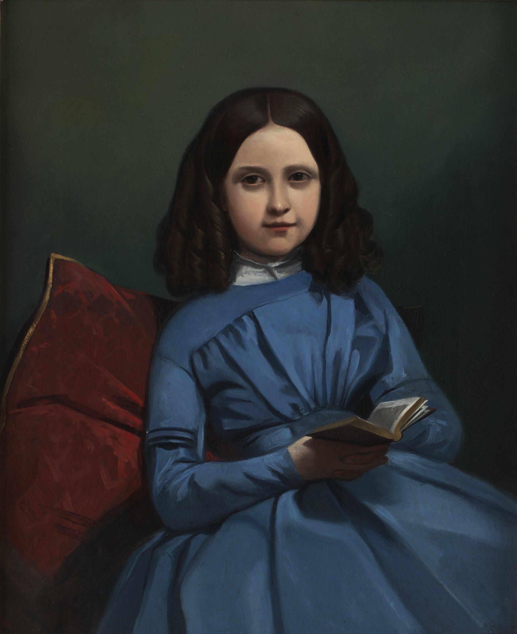 Carl Stephan Bennet - Flicka i blå klänning