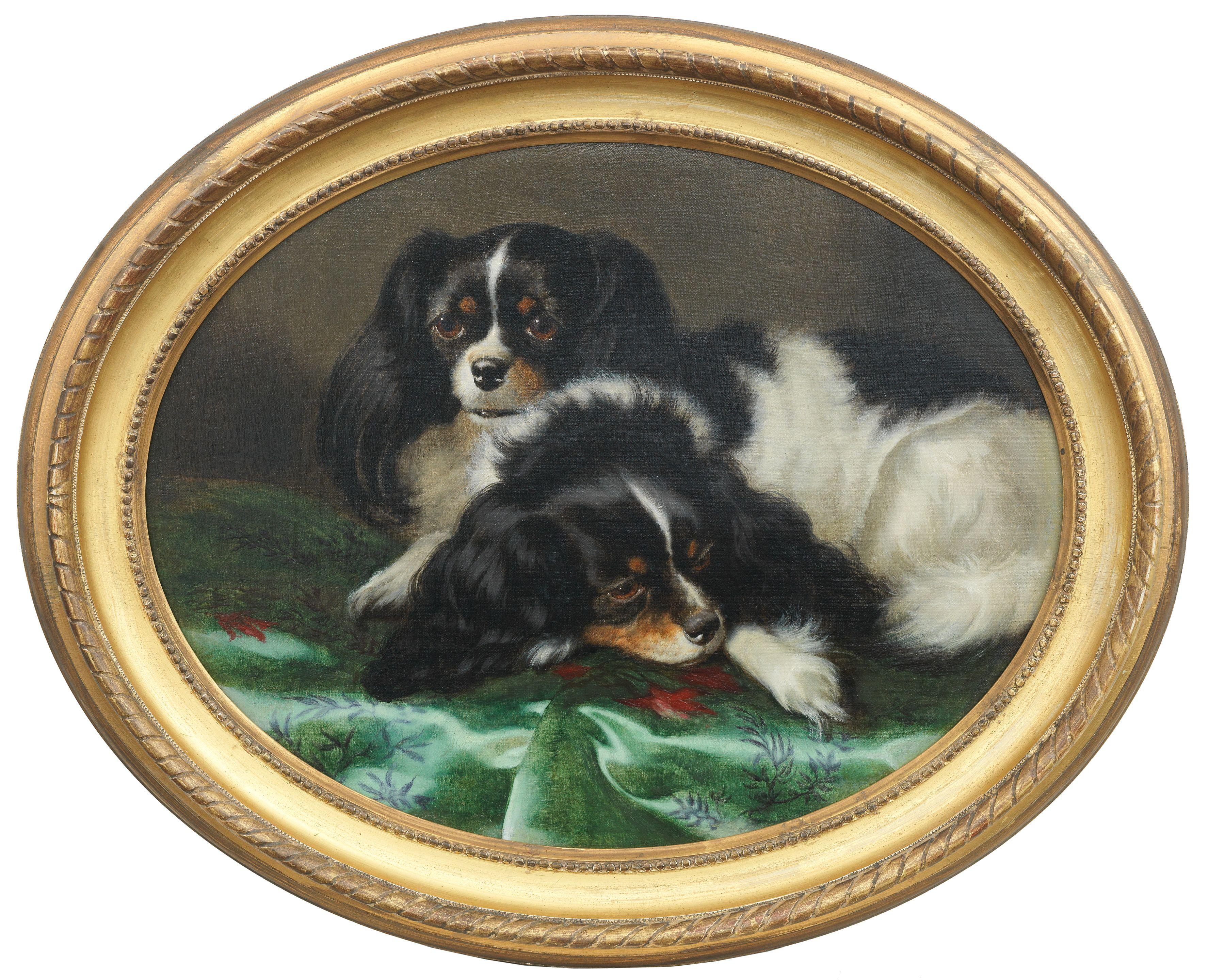 Carl Suhrlandt - A Pair of King Charles Spaniels