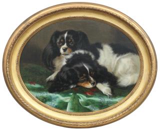 Carl Suhrlandt - A Pair of King Charles Spaniels