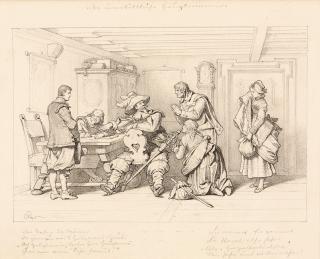 Carl Theodor von Piloty - „Der unerbittliche Hauptmann“.