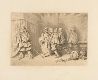 Carl Theodor von Piloty - Wallenstein, von Soldaten fortgetragen.