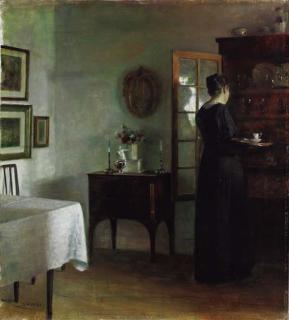 Carl Vilhelm Holsøe - A quiet morning