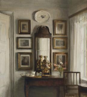Carl Vilhelm Holsøe - Interior with a Samovar