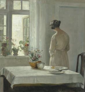Carl Vilhelm Holsøe - Sunlit Breakfast