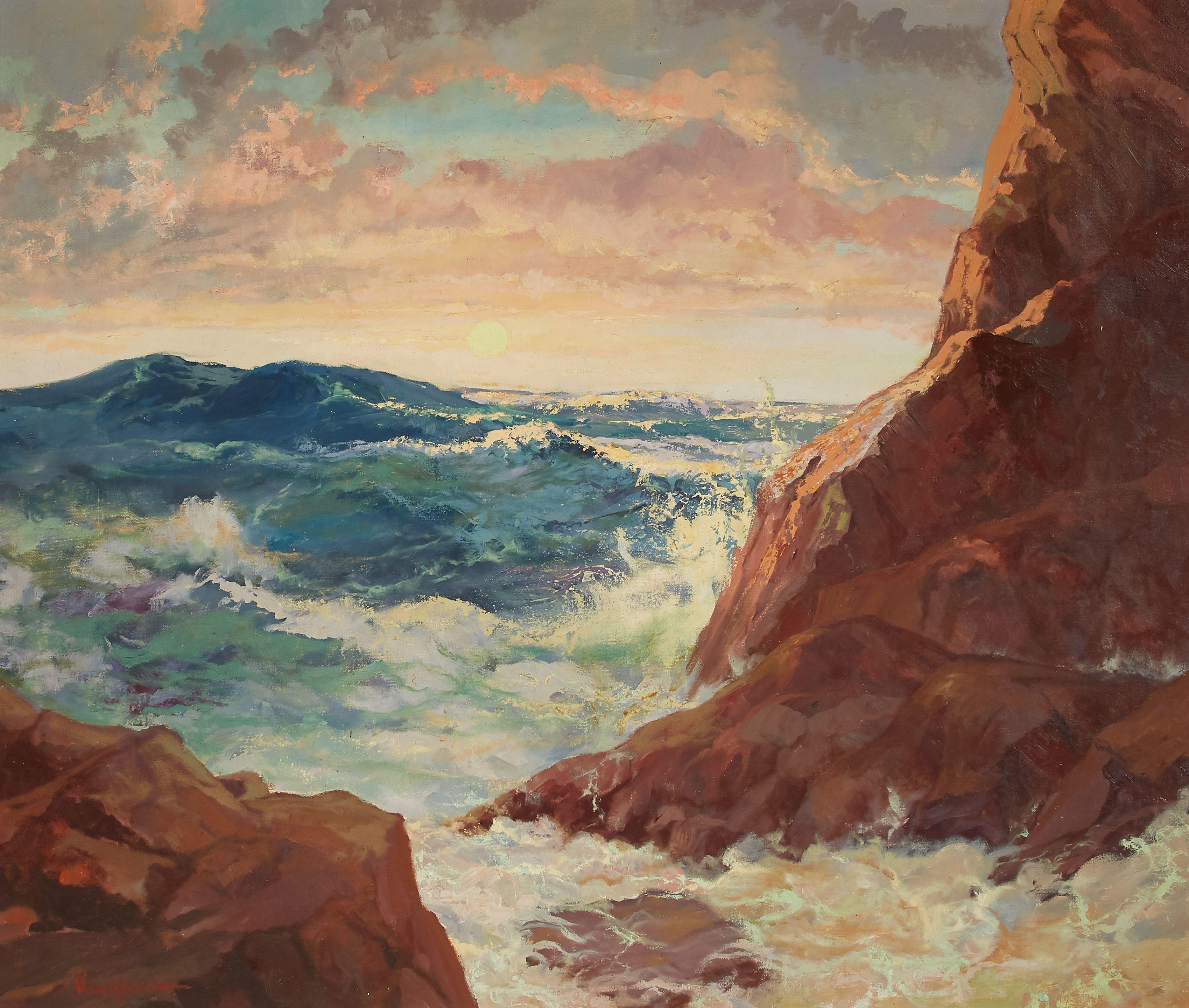 Carl Von Hassler - Sunset on Coast of Carmel (Cal)