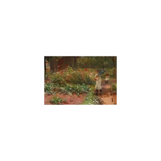 Carl von Marr - At Play In The Flower Garden