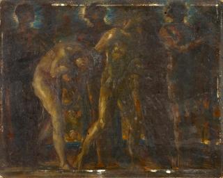 Carl von Marr - Der Sündenfall. Entwurfsstudie?.