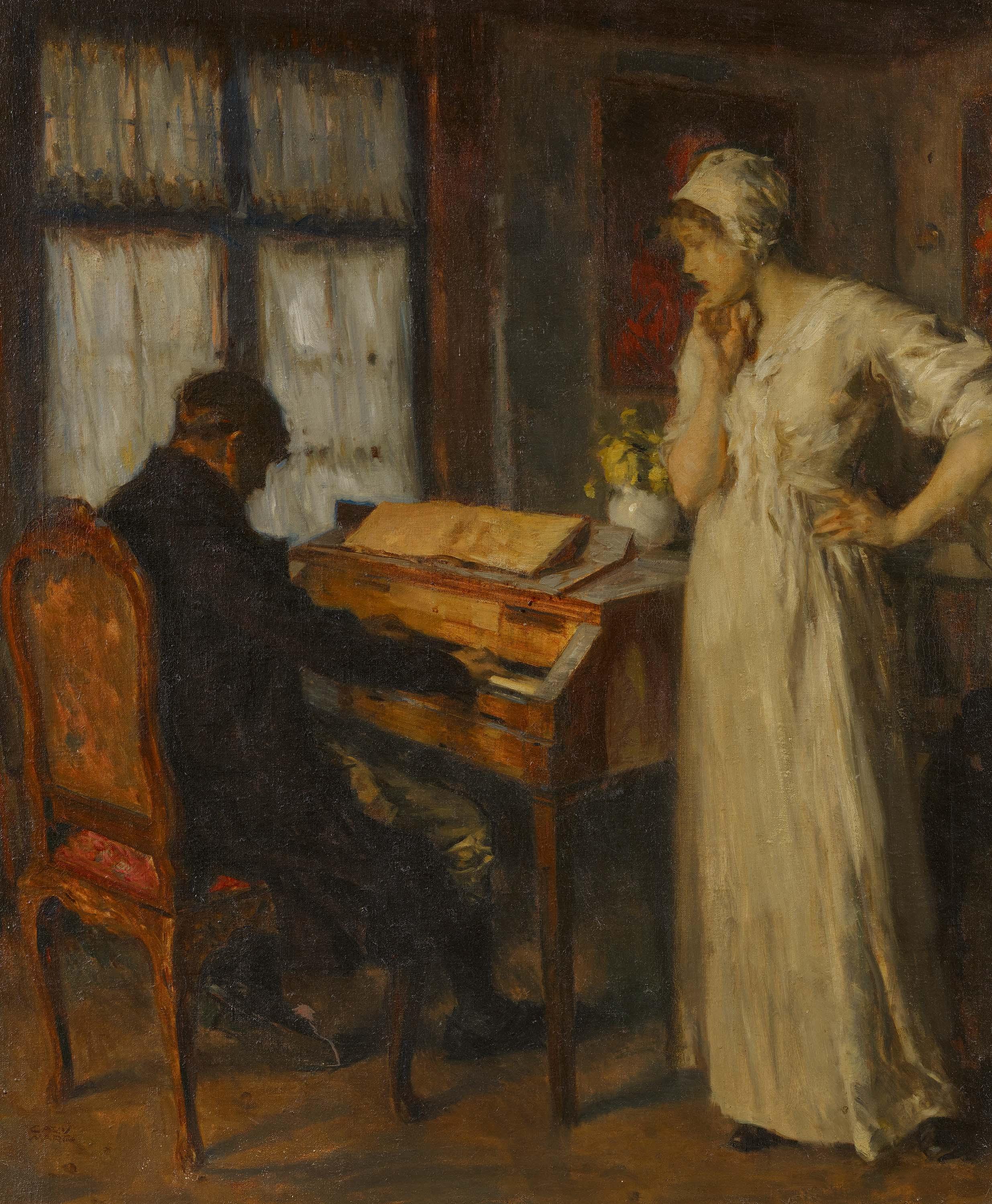 Carl von Marr - Im Musikzimmer.