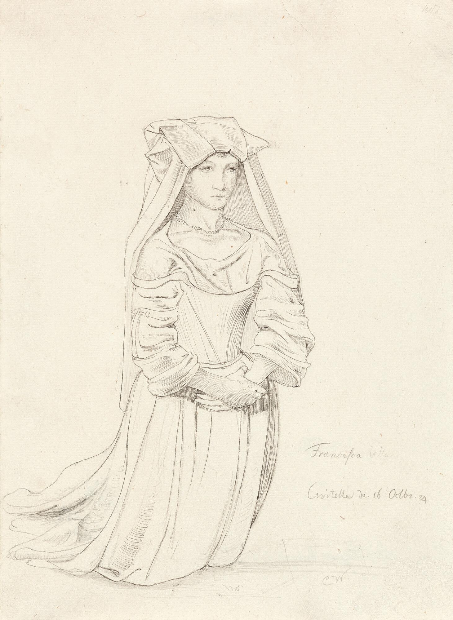 Carl Wagner - „Francesca bella“ (Mädchen in Albaner Tracht).