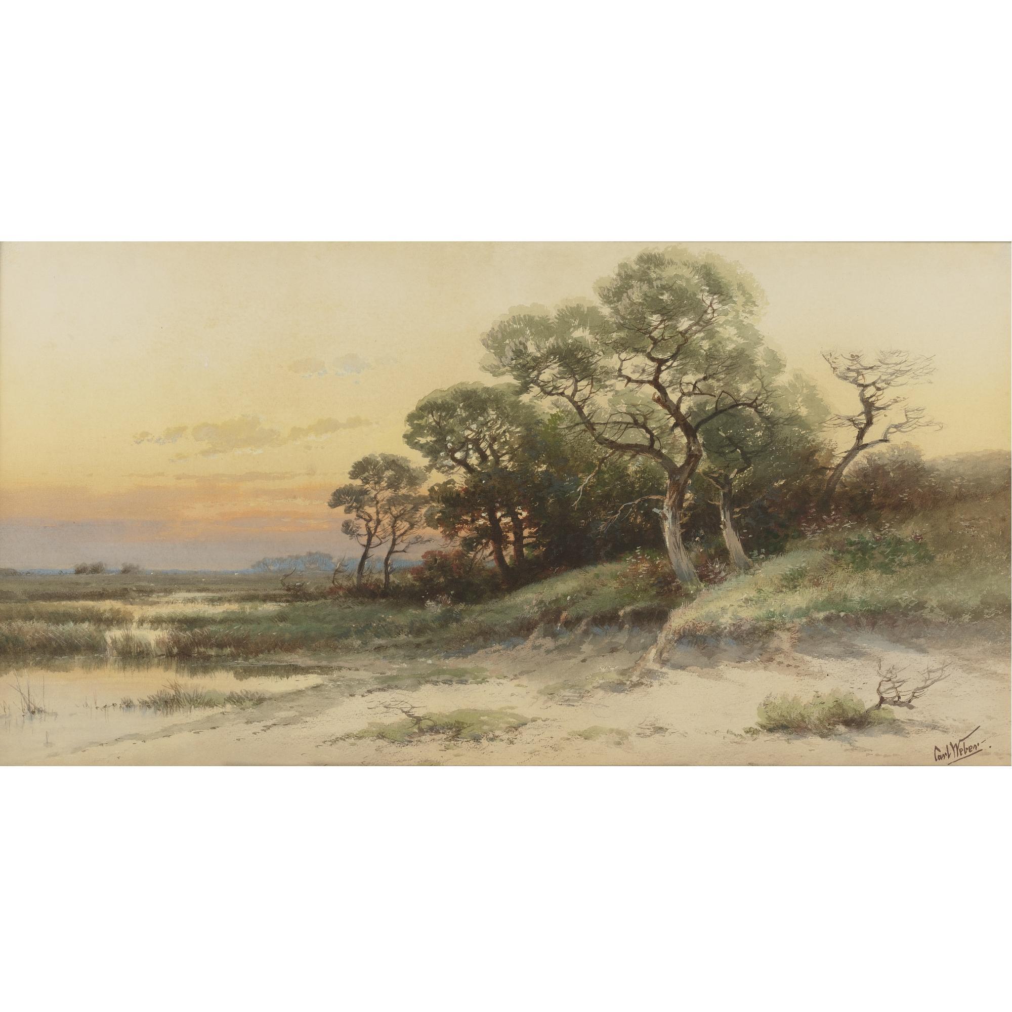 Carl Weber - Evening, Bristol Point, Pennsylvania