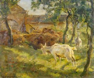 Carl Weisgerber - Ziegen