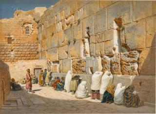 Carl Werner - The Wailing Wall, Jerusalem