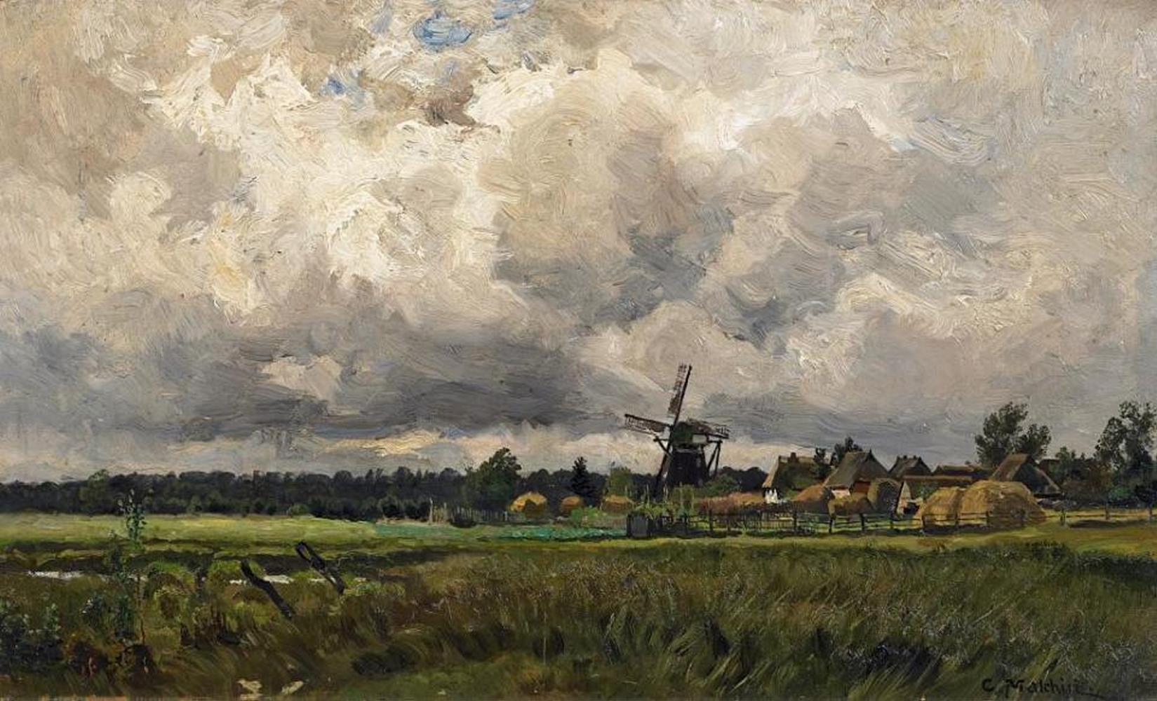 Carl Wilhelm Christian Malchin - Windmühle bei Graal an der Ostsee