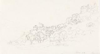 Carl Wilhelm Götzloff - Blick auf Terracina.