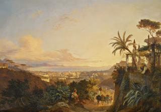 Carl Wilhelm Götzloff - German The Gulf Of Naples, Viewed From The Capo Di Monte