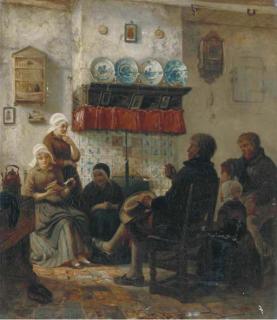 Carl Wilhelm Hübner - The attentive audience