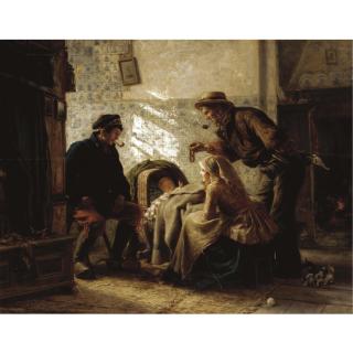 Carl Wilhelm Hübner - The New Arrival
