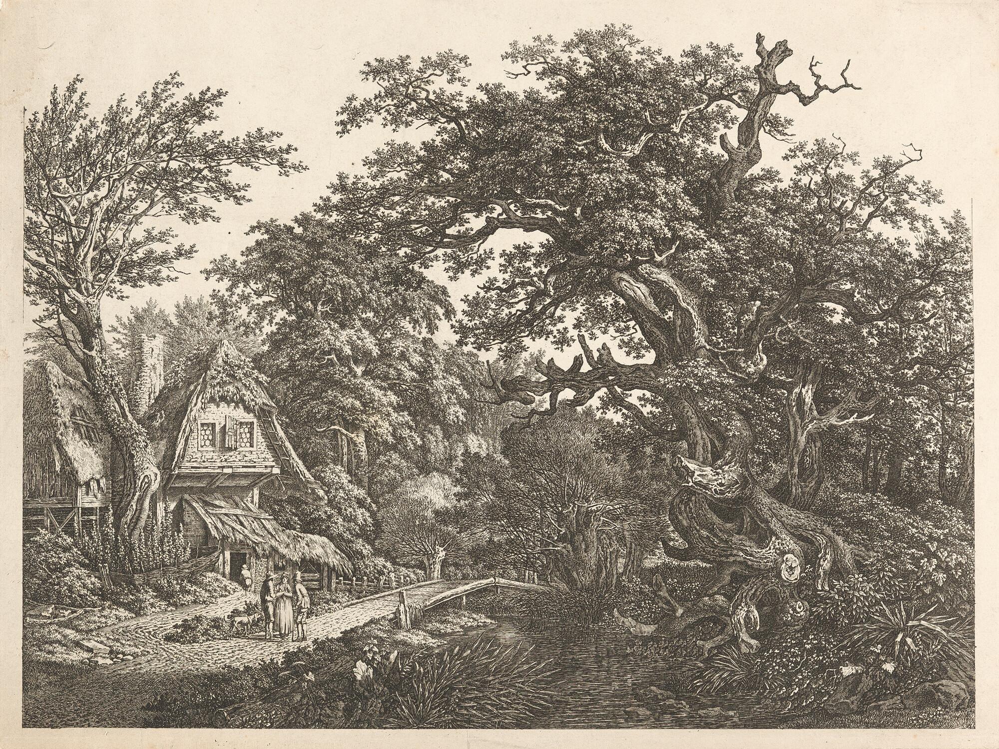Carl Wilhelm Kolbe d. Ä. - Die Waldhütte.