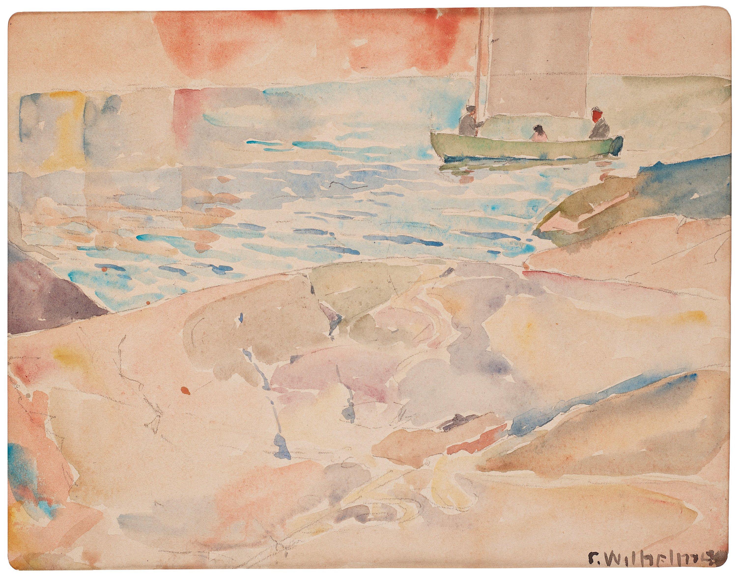 Carl Wilhelmson - Sailboat in the archipelago