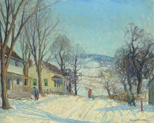 Carl William Peters - The Little Village, Bushnell Basin
