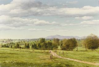 Carl Wuermer - View from Seabee - Anchorage Farm, Vt.