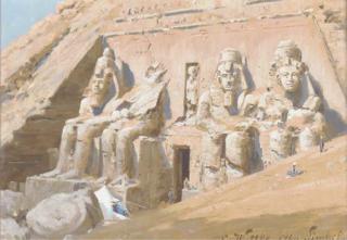 Carl Wuttke - Abu Simbel; and The Sphinx and the Pyramids