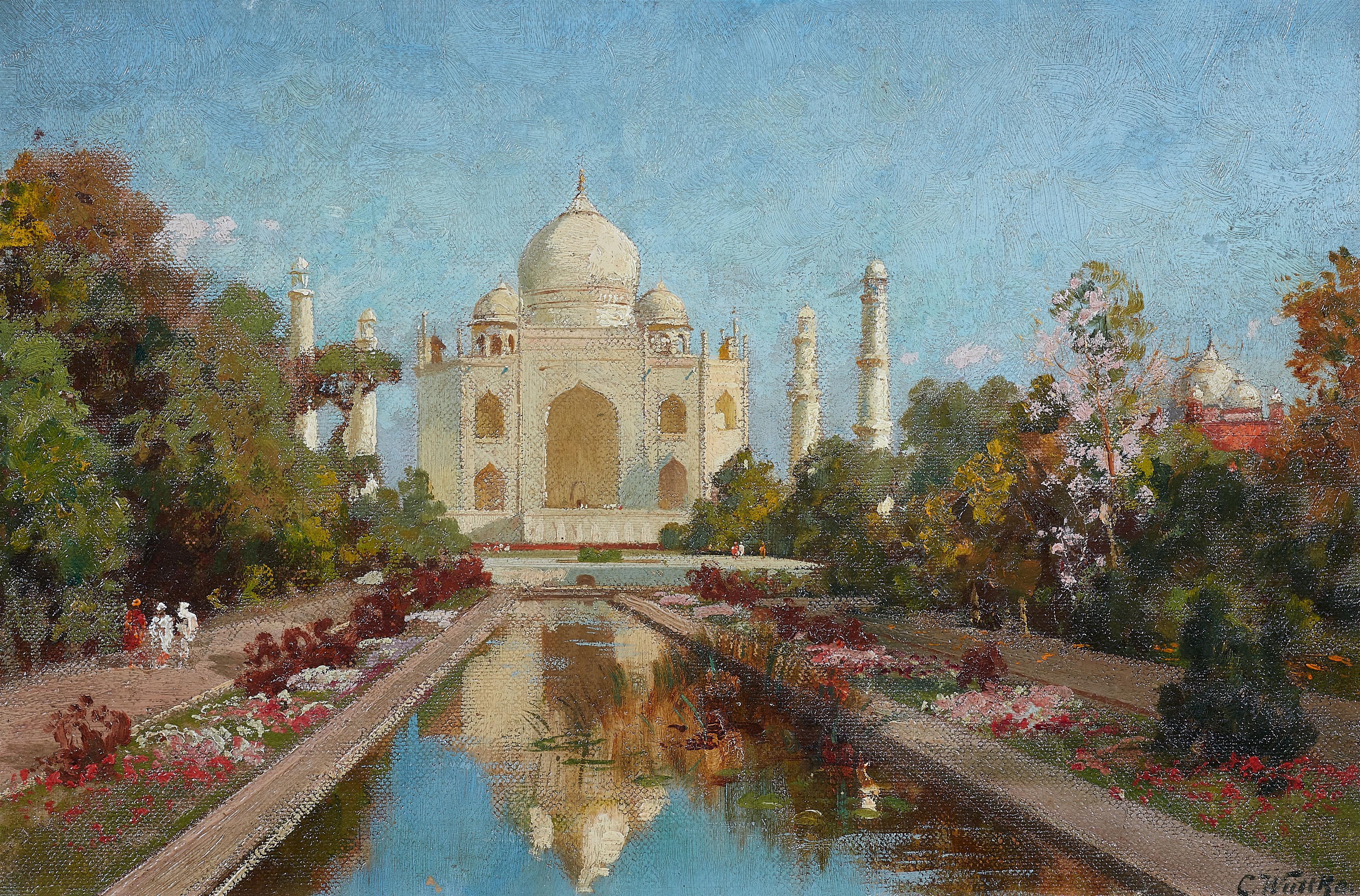 Carl Wuttke - Ansicht des Taj Mahal