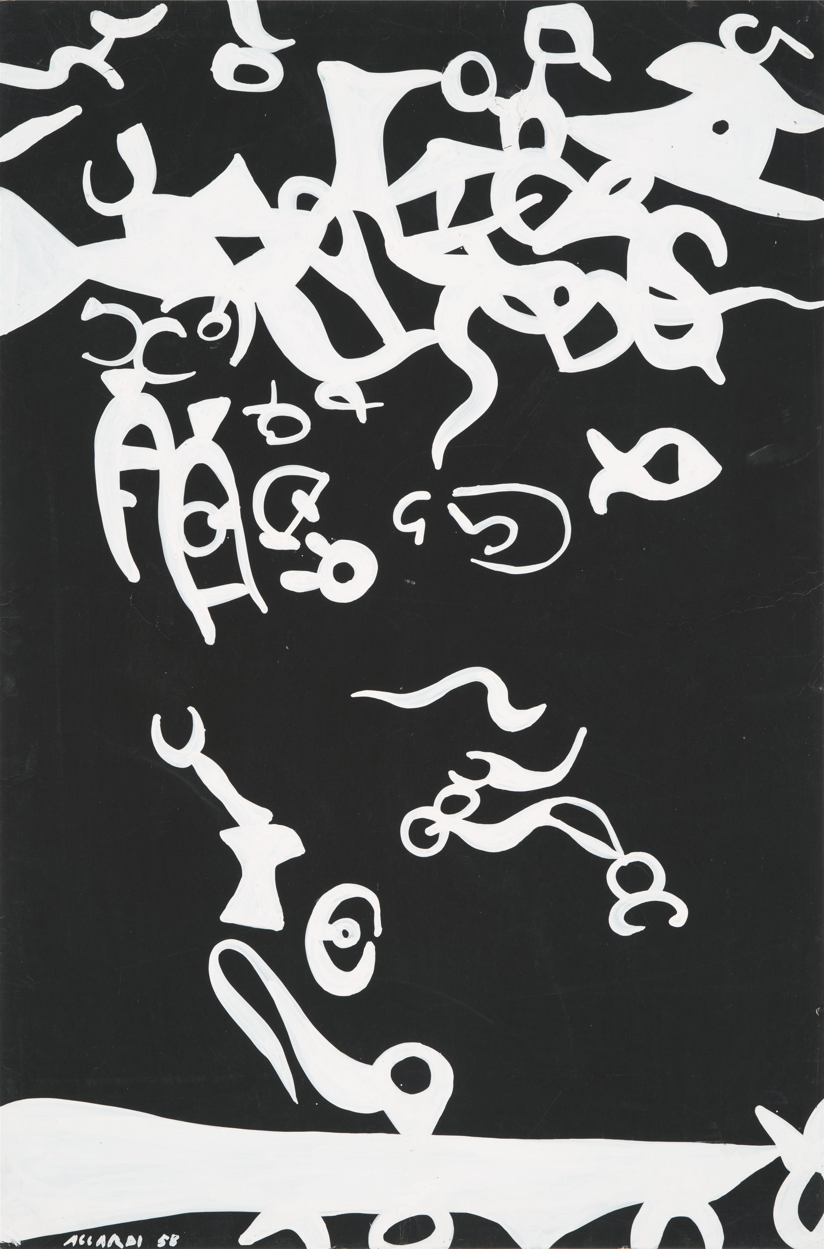 Carla Accardi - Bianco su nero