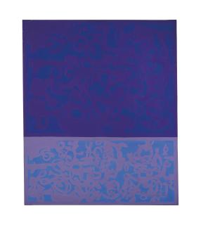 Carla Accardi - Integrazione blu viola azzurro (Integration blue, purple, sky blue)