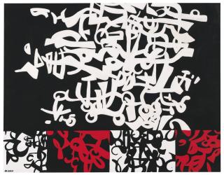 Carla Accardi - Labirinto Con Settori (Bianconerorosso)