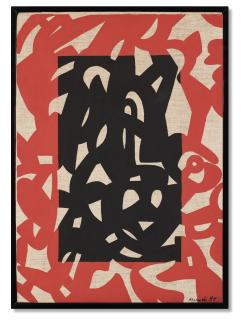 Carla Accardi - Riquadro rosso nero