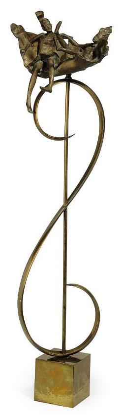 Carla Lavatelli - Untitled (Two girls sitting in a leaf)