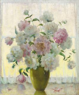 Carle John Blenner - Still Life With Peonies