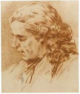 Carle Van Loo - Head Of A Young Man Turned To The Left, Seen Almost In Profile