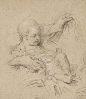 Carle van Loo - L\'Enfant Jésus Dans Les Bras de La Vierge