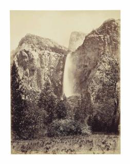 Carleton E. Watkins - Bridalveil Fall, Yosemite, 1865–1866
