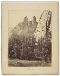 Carleton E. Watkins - Cathedral Spires, Yosemite, 1865-1866