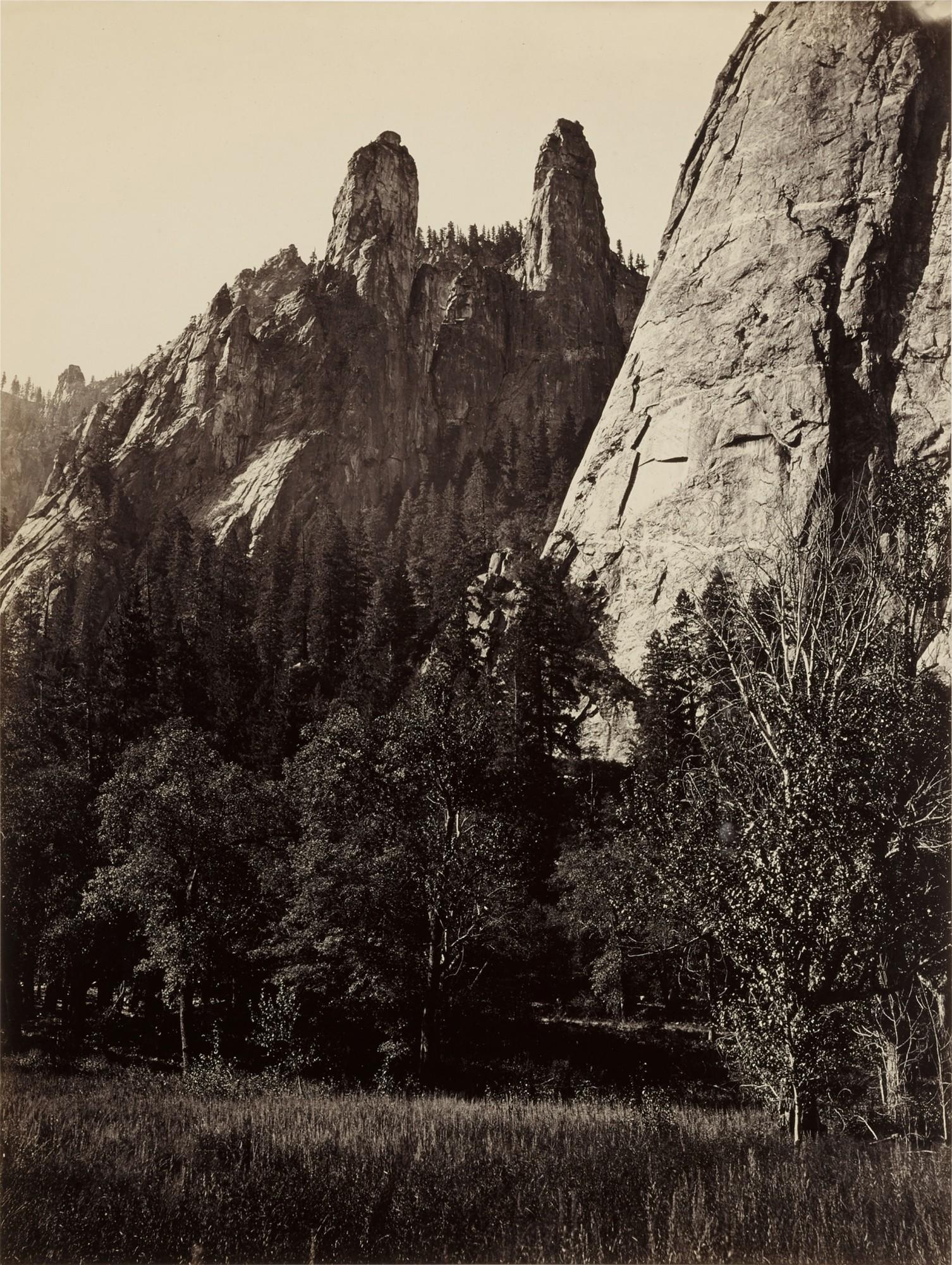 Carleton E. Watkins - Cathedral Spires, Yosemite Valley