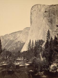 Carleton E. Watkins - El Capitan, Yosemite, 1865-1866