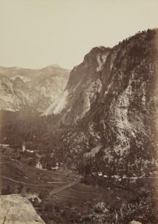 Carleton E. Watkins - \'Glacier Point From Eagle Point Trail, Yosemite\'