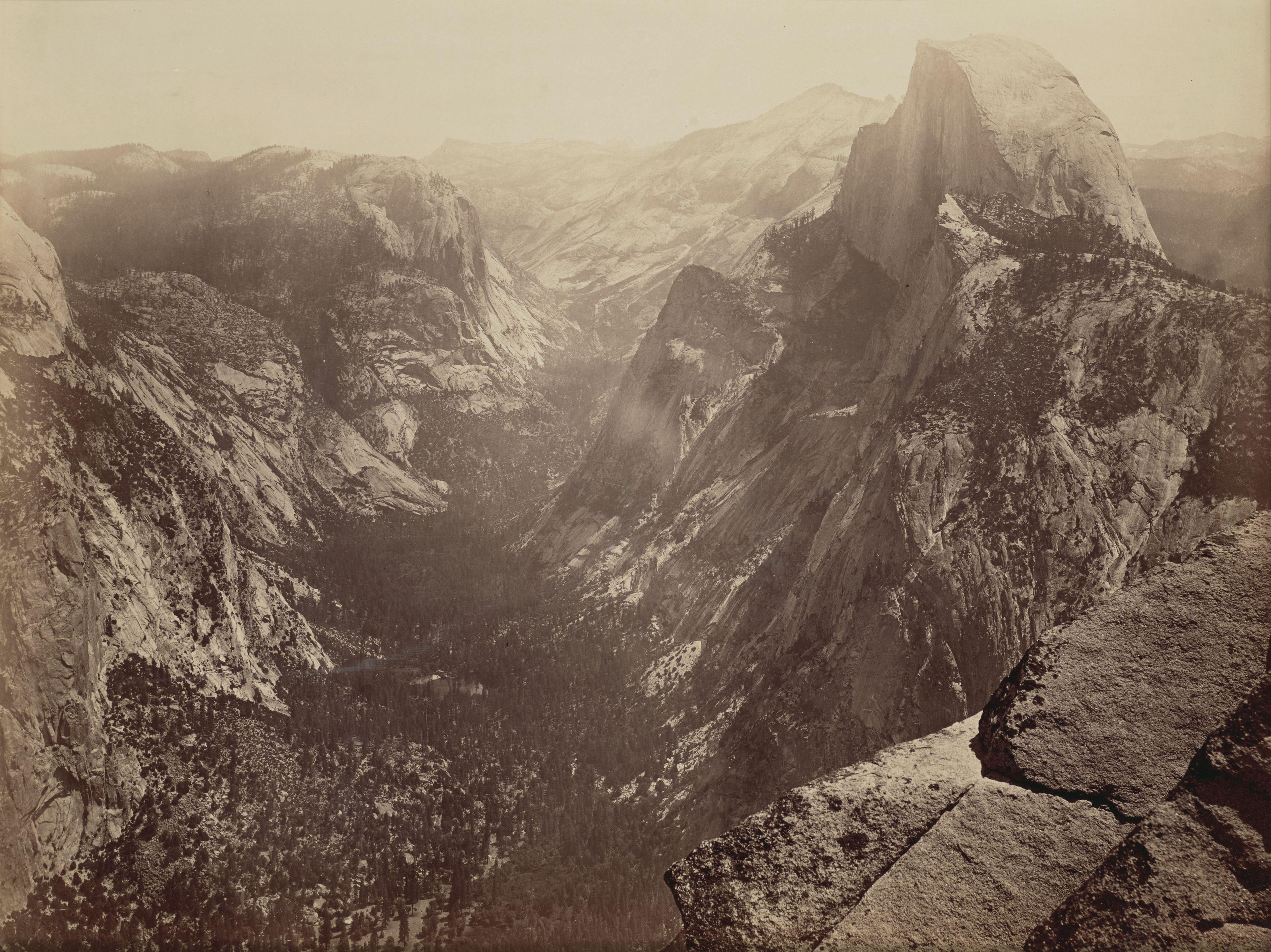 Carleton E. Watkins - Half Dome from Glacier Point, Yosemite