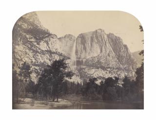 Carleton E. Watkins - Horsetail Fall, Yosemite, 1861