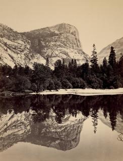 Carleton E. Watkins - Mount Watkins, Fully Reflected in Mirror Lake, Yosemite, 1865-1866